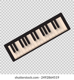 Mini Piano Keyboard Vector Illustration