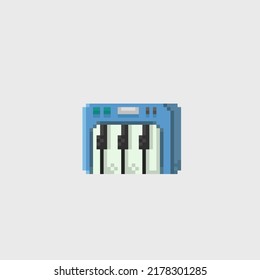 mini piano en forma de píxel