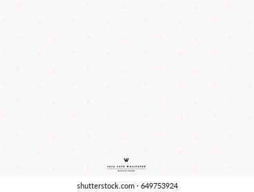 mini pink hearts with white background 