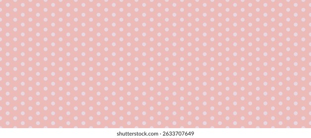 fundo de padrão sem emenda do ponto da mini polka. Cor pastel rosa e cinza com textura pontilhada. . Ilustração vetorial