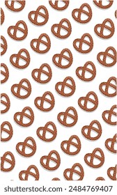 mini pretzel cookies pattern with sugar