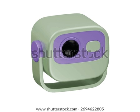  mini projector icon 3d illustration render