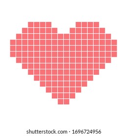 Mini red pixel heart so pretty