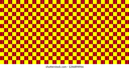 Mini red squares on yellow background
