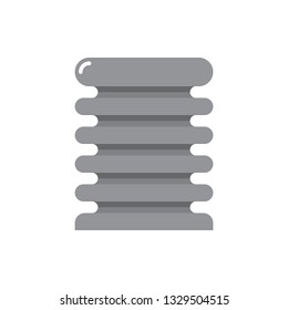 mini ribbed plunger for bathroom, kitchen, toilet, sink. plumber cleaning equipment. icon isolated on white background. flat style design 