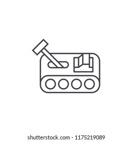 Mini robot icon. Robotics symbol modern, simple, vector, icon for website design, mobile app, ui. Vector Illustration