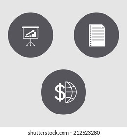 Mini set - business symbols. 
