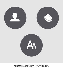 Mini set internet icons.