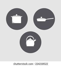 Mini set - kitchen icons.