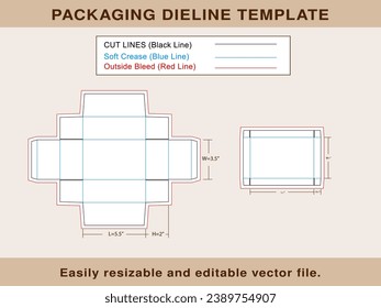 Mini Shoe Box, Favor Gift Box Dieline Template Editable Vector File