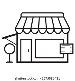 mini shop icon vector design