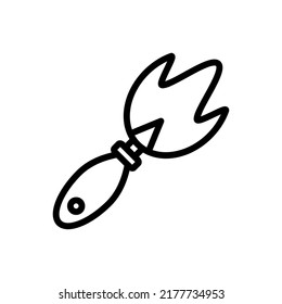mini shovel icon vector illustration logo template for many purpose. Isolated on white background. glyph style.