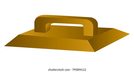 Mini shovel isolated on white background, Vector illustration