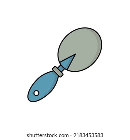 mini shovel, trowel icon vector illustration logo template for many purpose. Isolated on white background. full color. cartoon