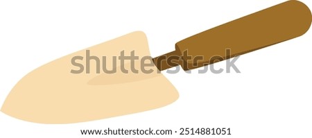 Mini Shovel Vector Illustration. Graphic Design. Element