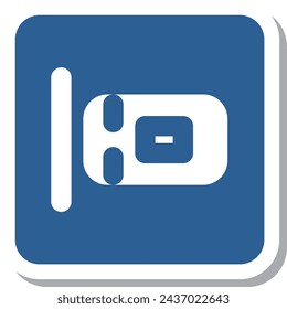 Mini sign sticker single item illustration Vertical parking