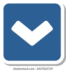 Mini sign sticker single item illustration Safety zone