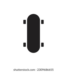 Ilustración de vectores de iconos llenos de Mini Skateboard