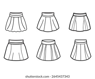 mini skirt sketch icon silhouette vector illustration