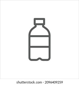 Mini Small Mineral Water Bottle Simple Line Icon