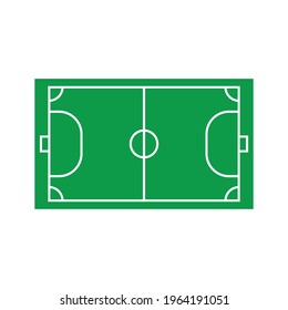 mini soccer field icon vector sign symbol