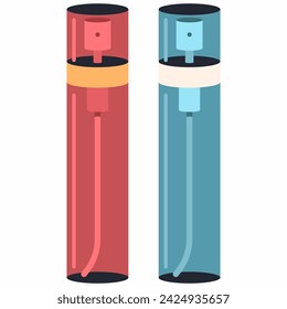 Mini spray bottle for perfume vector cartoon illustration isolated on a white background.