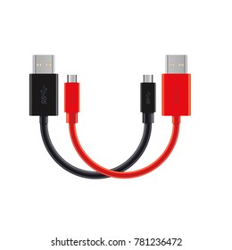 Mini and standard usb cable for diferents devices