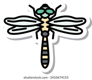 Mini-Aufkleber-Insektengrafik-Symbol