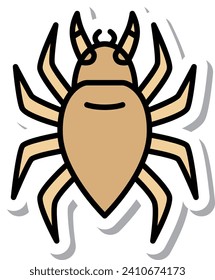 Mini-Aufkleber-Insektenbildsymbol-Milbe
