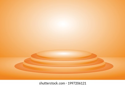 Mini studio box isolated on brown background Premium Photo