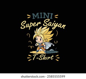 Mini Super Sayan vector unique t-shirt