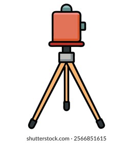 Mini Tripod flat vector illustration white background