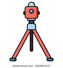 Mini Tripod flat vector illustration white background