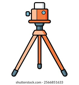 Mini Tripod flat vector illustration white background