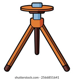 Mini Tripod flat vector illustration white background