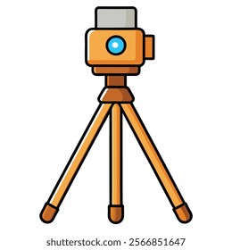 Mini Tripod flat vector illustration white background