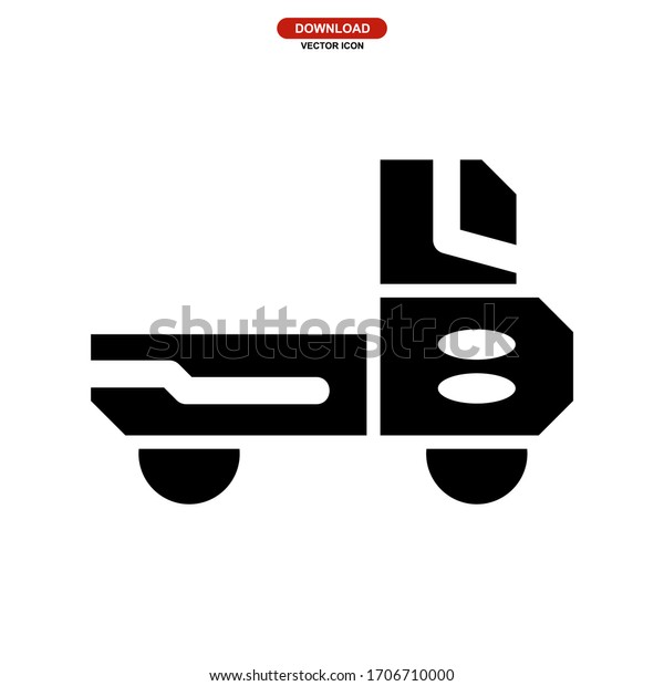 mini truck icon or
logo isolated sign symbol vector illustration - high quality black
style vector icons
