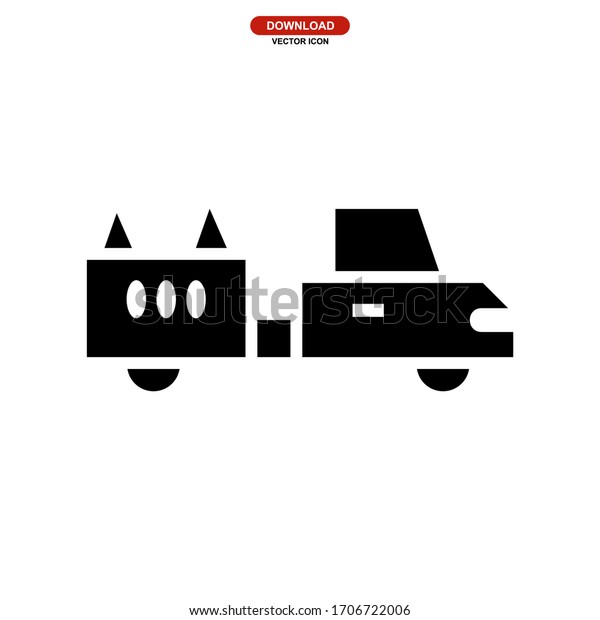 mini truck icon or\
logo isolated sign symbol vector illustration - high quality black\
style vector icons\
