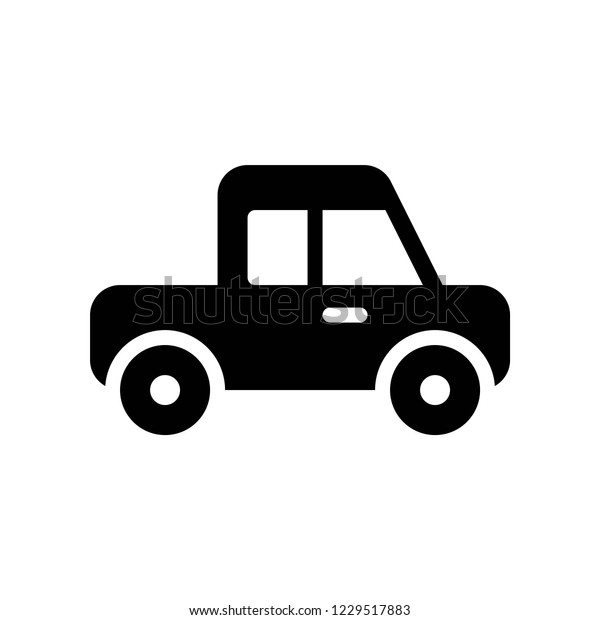 mini truck loader car icon set solid or\
silhouette design.