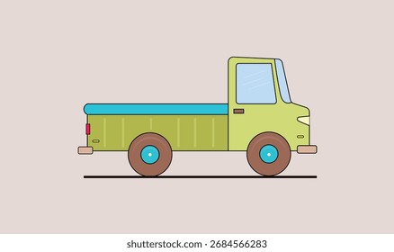 Mini truck vector illustration for use.