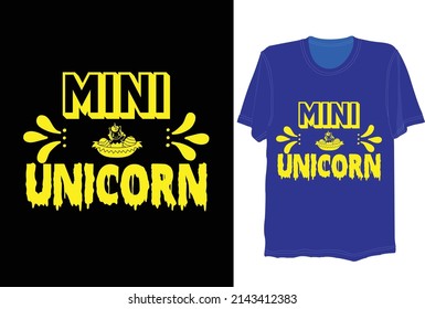 Mini Unicorn, Svg Tshirt Design