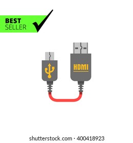 Mini USB to HDMI cable