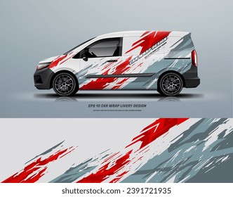 mini van car wrap livery design