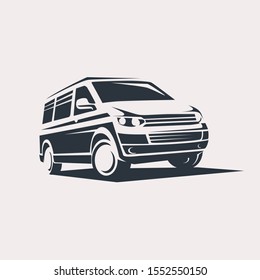 mini van symbol logo template, delivery and logistic services concept