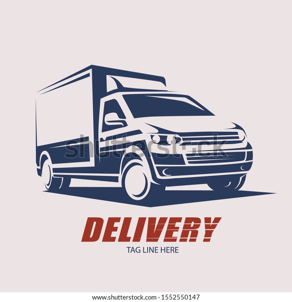 mini van symbol logo template, delivery and\
logistic services concept