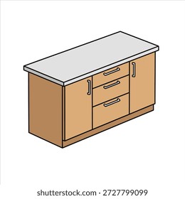 Mini design de vetor de ilustração do guarda-roupa