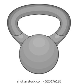 Mini weight icon. Gray monochrome illustration of mini weight vector icon for web