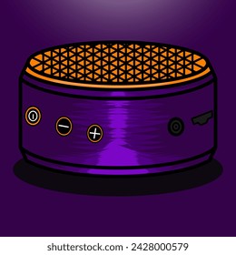 Mini Wireless Speaker Vector illustration design
