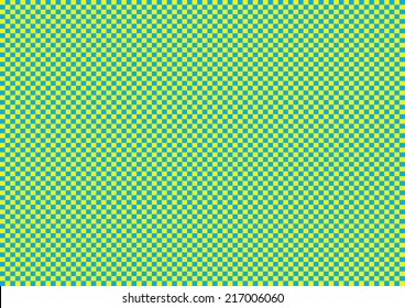 Miniature Blue and Yellow Squares. Vector