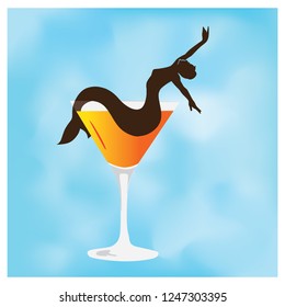 miniature cocktail mermaid